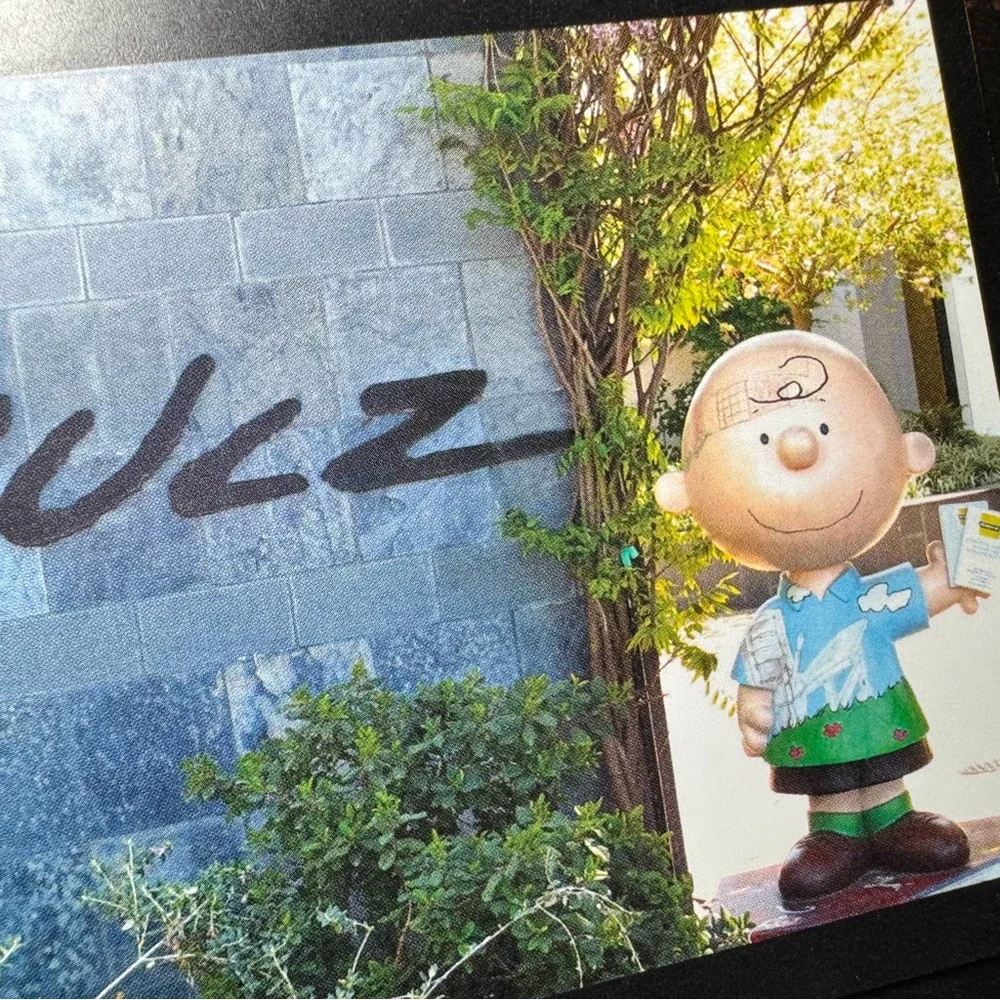 Charles M. Schulz Museum And Research Center Postcard Entrance Charlie Brown 4x6